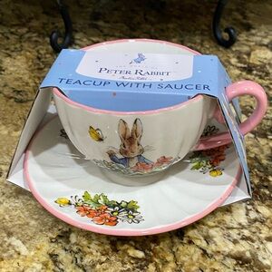 Beatrix Potter Peter Rabbit teacup and saucer set - Brand new!